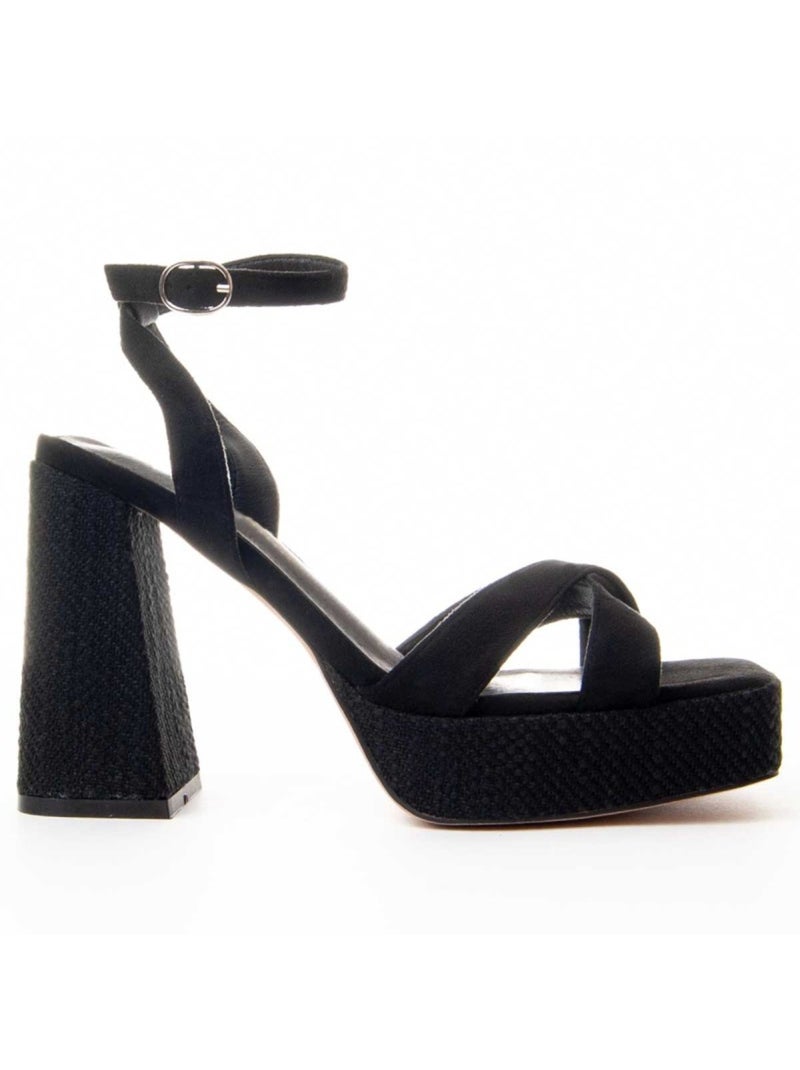 Sandalia Casual Sintetico Montevita Negro - Kiabi