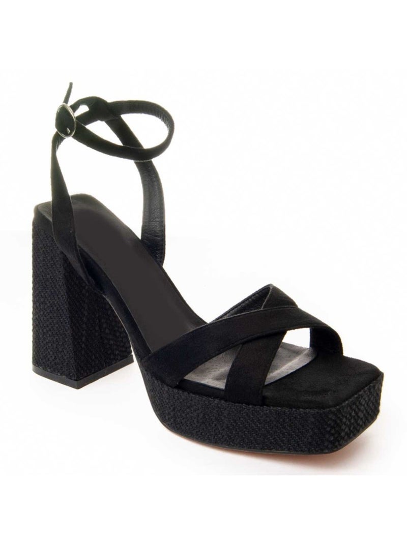 Sandalia Casual Sintetico Montevita Negro - Kiabi