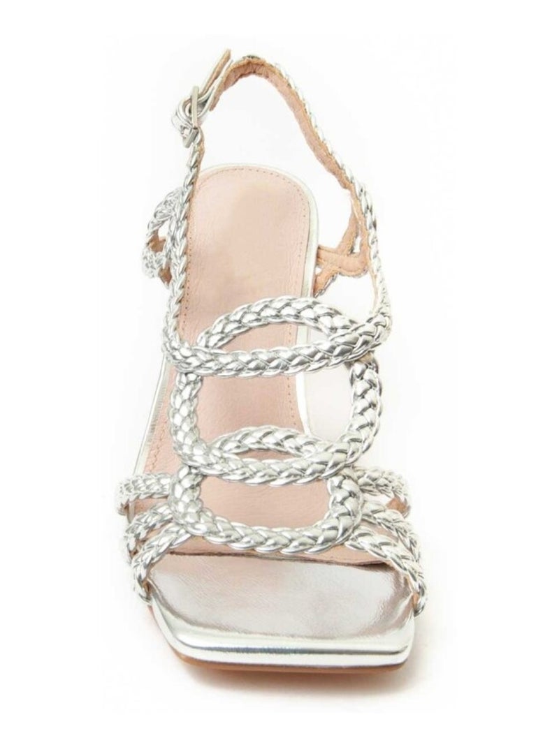 Sandalia Casual Sintetico Montevita Plata - Kiabi