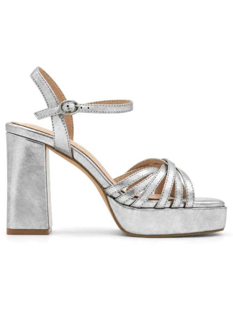 Sandalia casual sintetico montevita Plata - Kiabi
