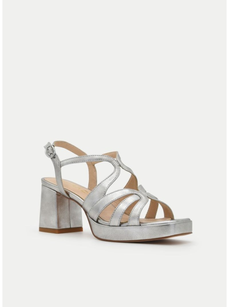 Sandalia Casual Sintetico Montevita Plata - Kiabi