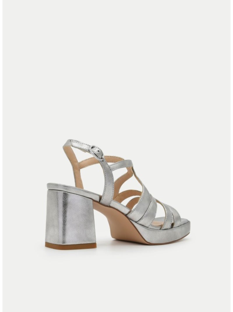 Sandalia Casual Sintetico Montevita Plata - Kiabi