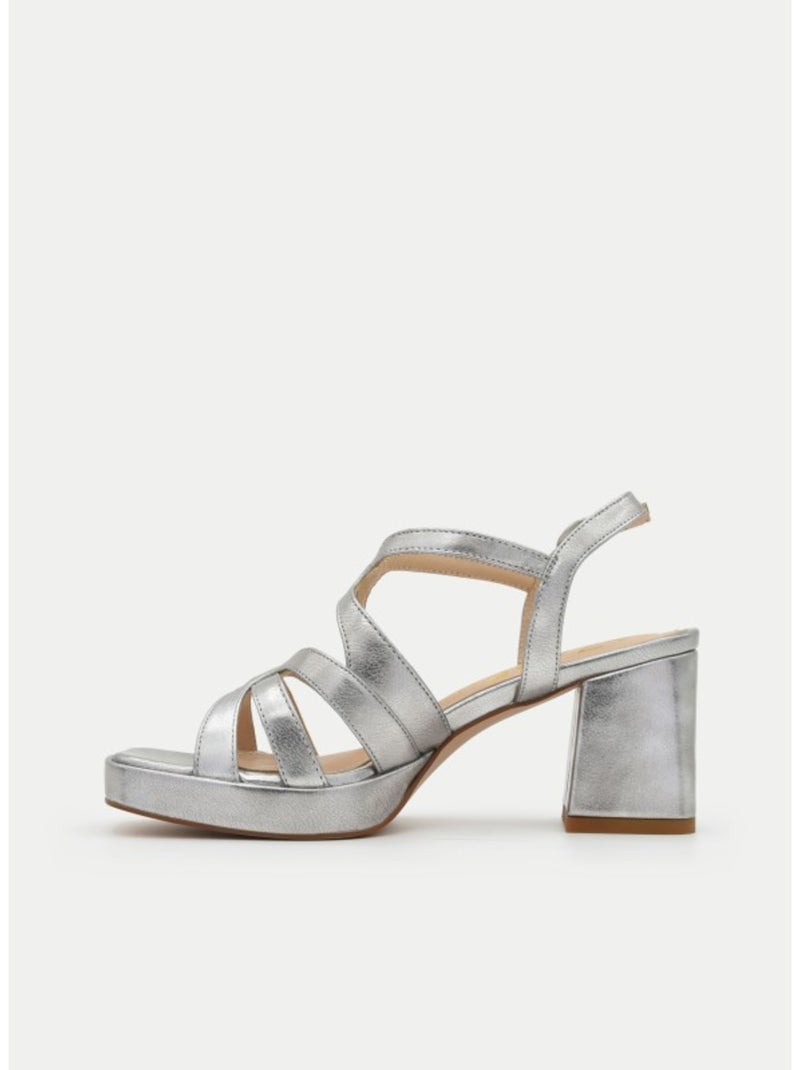 Sandalia Casual Sintetico Montevita Plata - Kiabi