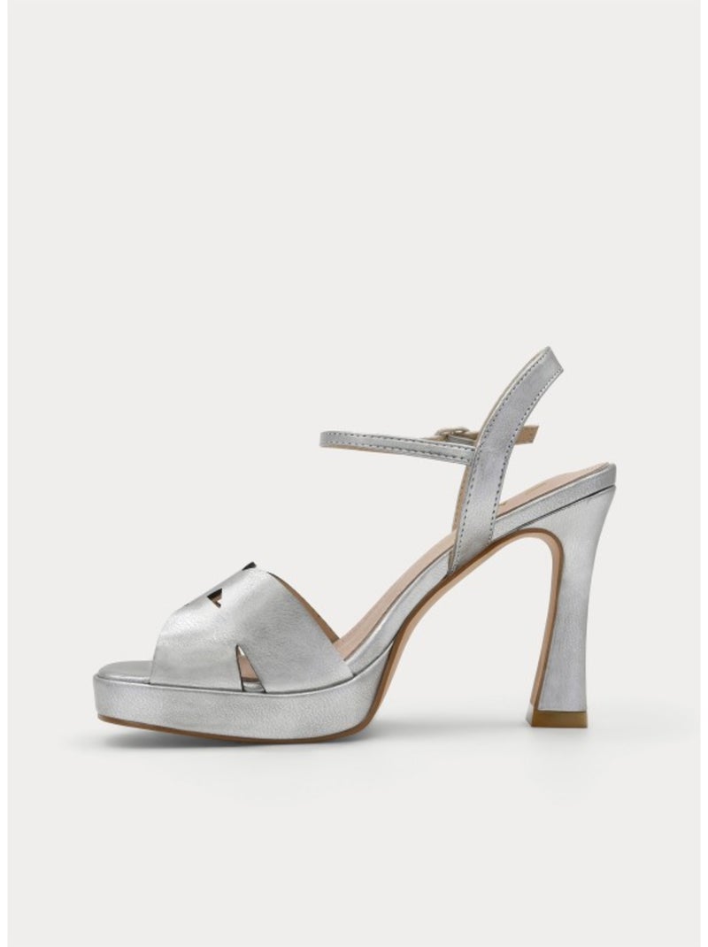 Sandalia Casual Sintetico Montevita Plata - Kiabi