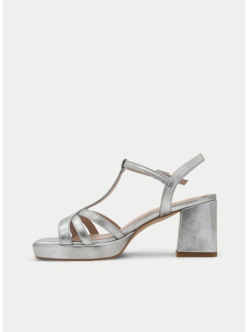 Sandalia Casual Sintetico Montevita Plata - Kiabi