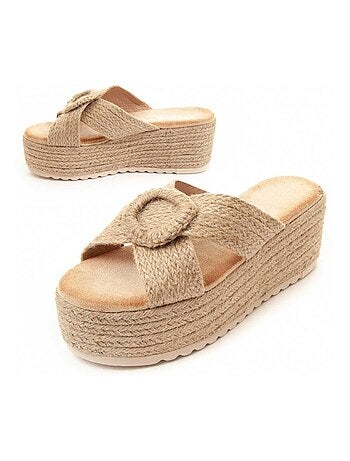 Sandalia Cómoda De Cuña Para Mujer. Montevita Cusand