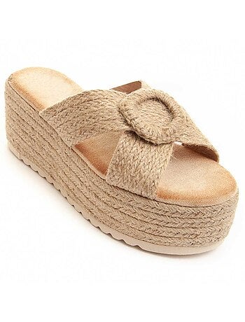 Sandalia Cómoda De Cuña Para Mujer. Montevita Cusand