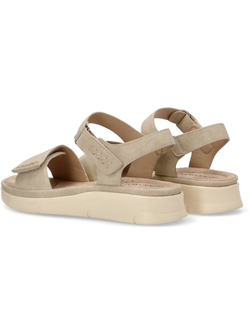Sandalia Cómodas Mujer Cuña Media - Armony Beige - Kiabi