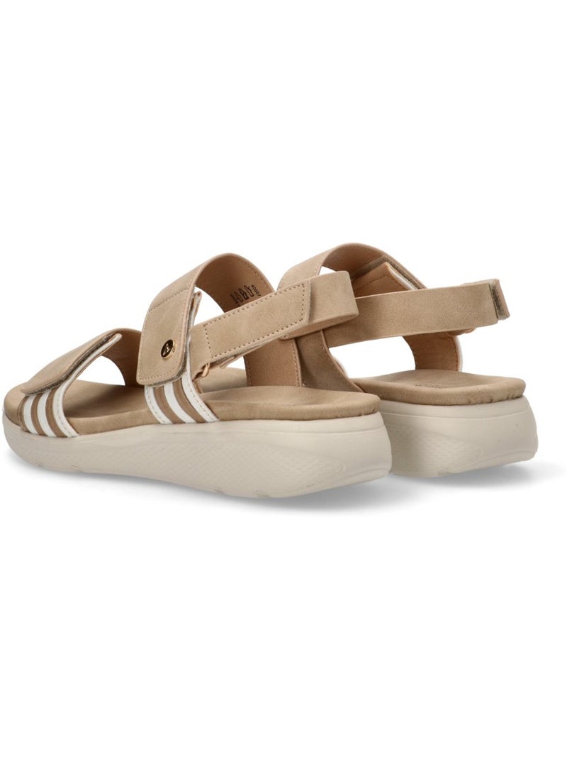 Sandalia Cómodas Mujer Cuña Media - Armony Beige - Kiabi