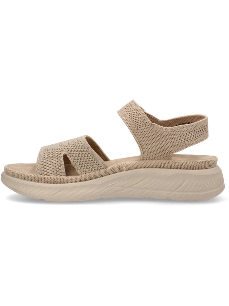 Sandalia Cómodas Mujer Suela Plana - Amarpies Beige - Kiabi