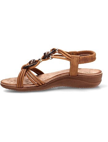 Sandalia Cómodas Mujer Suela Plana - Amarpies