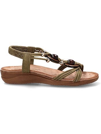 Sandalia Cómodas Mujer Suela Plana - Amarpies