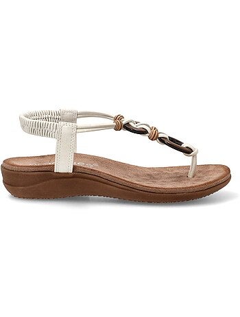 Sandalia Cómodas Mujer Suela Plana - Amarpies