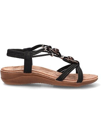 Sandalia Cómodas Mujer Suela Plana - Amarpies