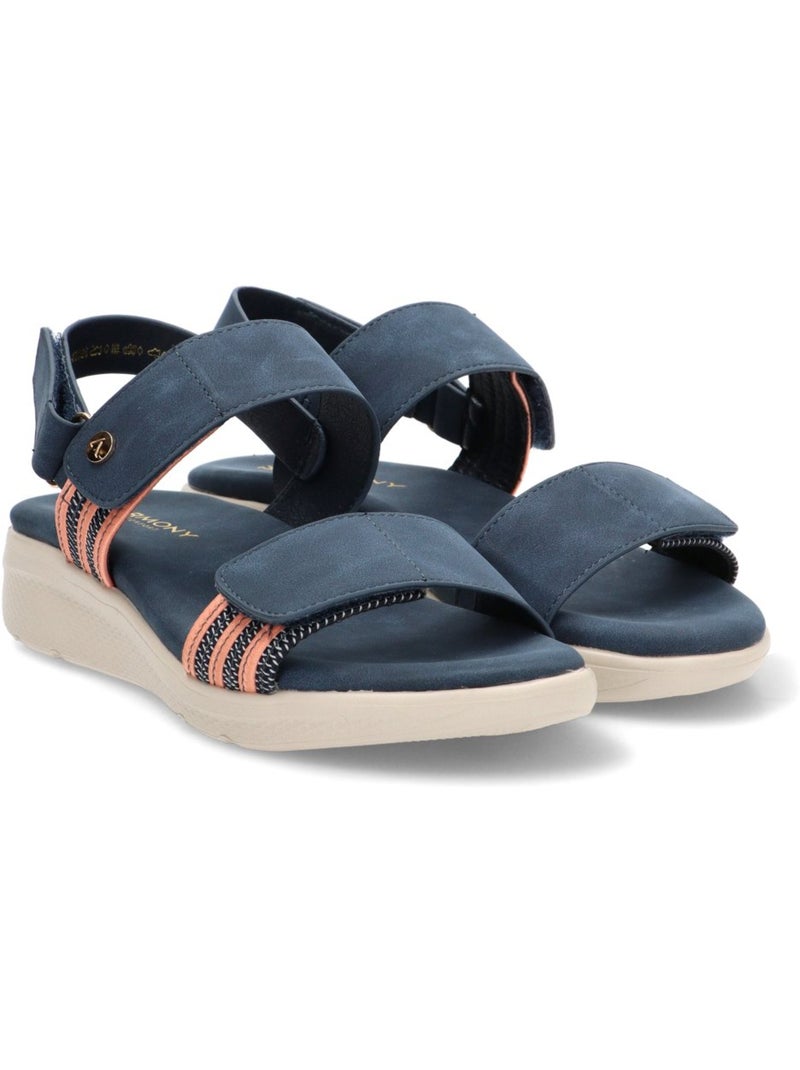Sandalia Cómodas Mujer Suela Plana - Armony Azul - Kiabi