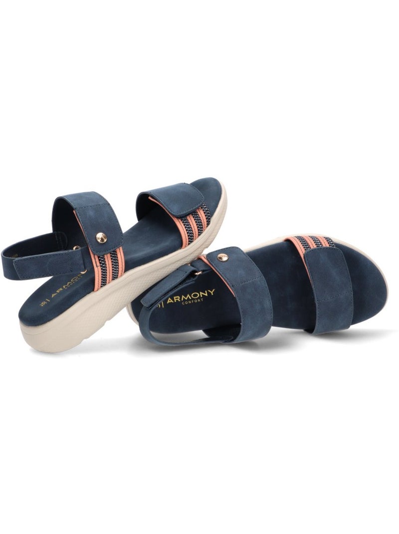 Sandalia Cómodas Mujer Suela Plana - Armony Azul - Kiabi