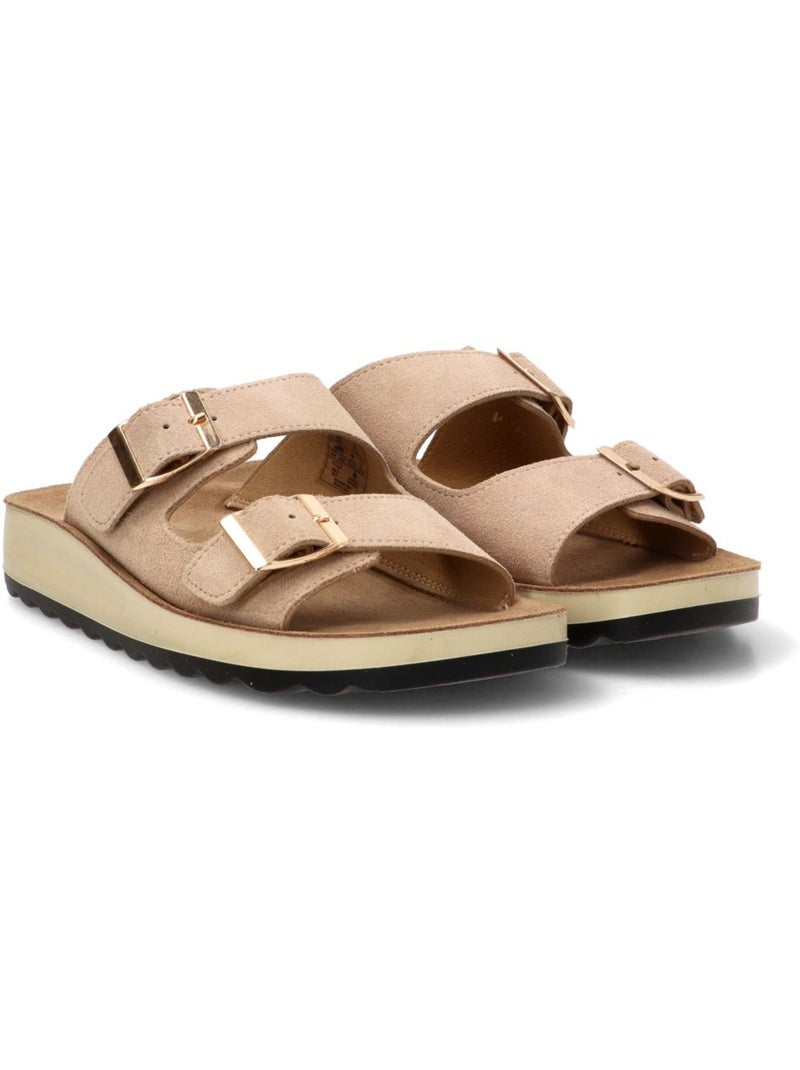 Sandalia Cómodas Mujer Suela Plana - Armony Beige - Kiabi