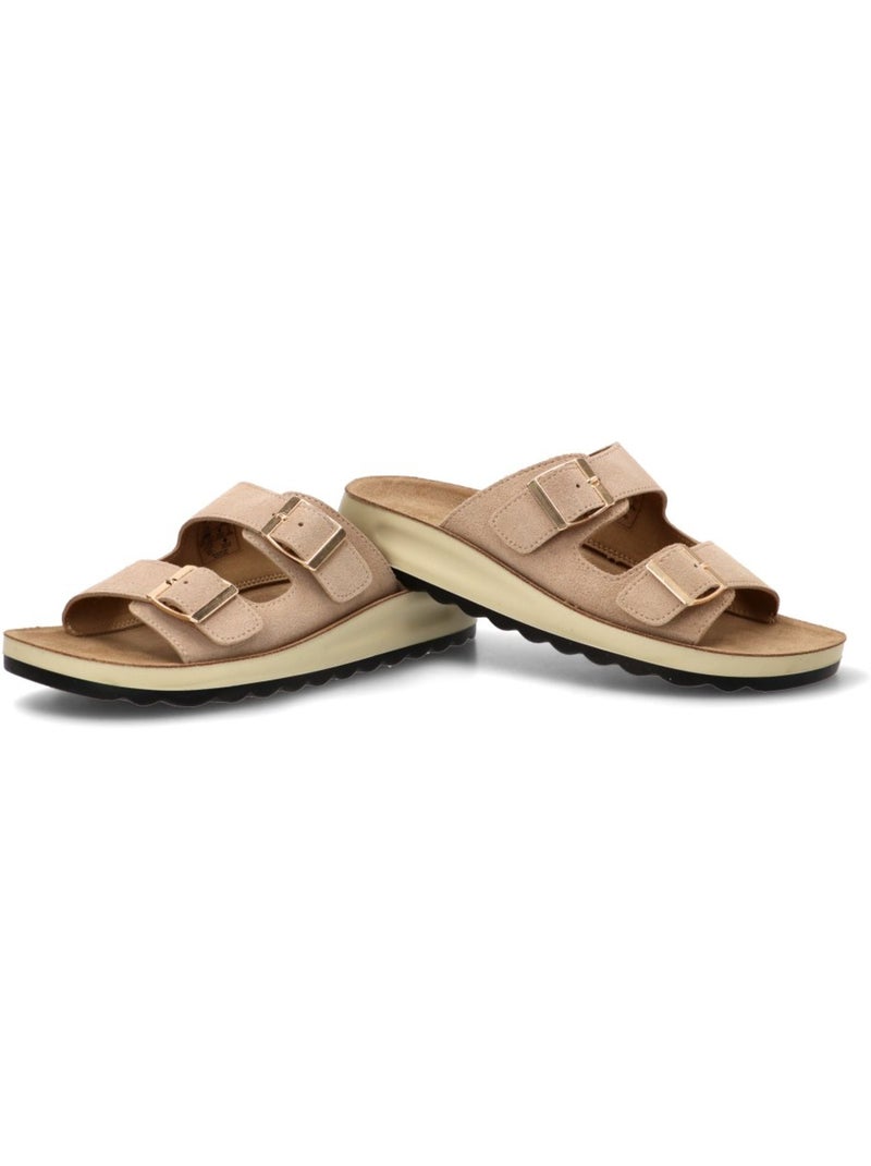 Sandalia Cómodas Mujer Suela Plana - Armony Beige - Kiabi