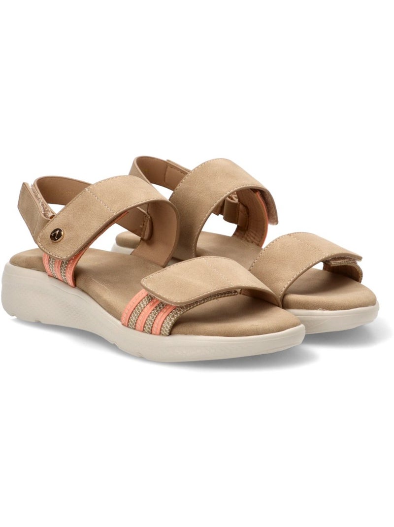 Sandalia Cómodas Mujer Suela Plana - Armony Beige - Kiabi