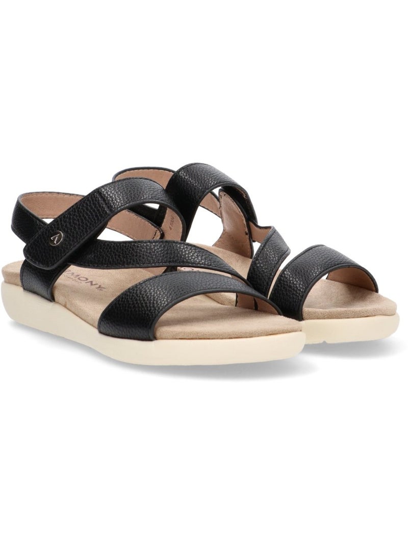 Sandalia Cómodas Mujer Suela Plana - Armony Negro - Kiabi