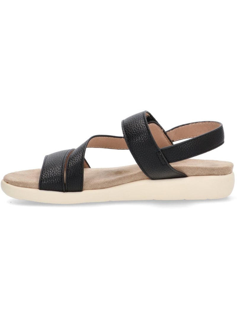 Sandalia Cómodas Mujer Suela Plana - Armony Negro - Kiabi