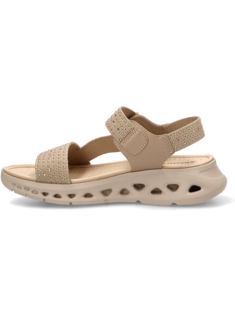 Sandalia Cómodas Mujer Suela Plana - Armony Taupe - Kiabi