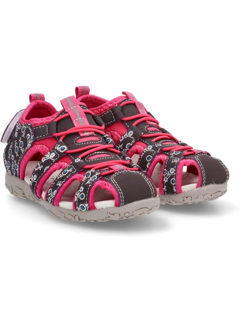 Sandalia Cómodas Niña Suela Plana - Luna Collection Rosa fucsia - Kiabi