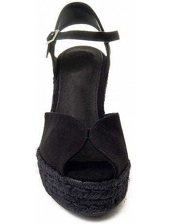 Sandalia Con Cuña De Esparto Para Mujer. Montevita Wesparto