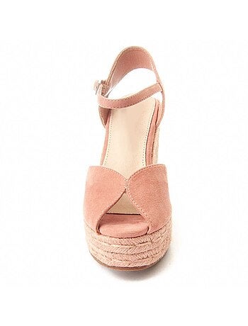 Sandalia Con Cuña De Esparto Para Mujer. Montevita Wesparto