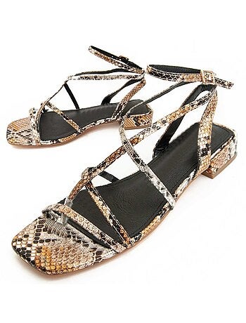 Sandalia Con Tacon Para Mujer. Montevita Sandalo