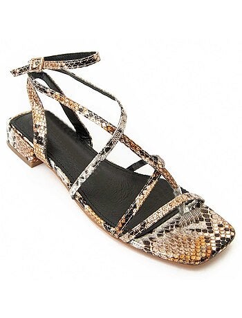 Sandalia Con Tacon Para Mujer. Montevita Sandalo