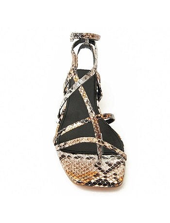 Sandalia Con Tacon Para Mujer. Montevita Sandalo