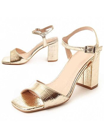 Sandalia Con Tacón Para Mujer. Montevita Sanndal