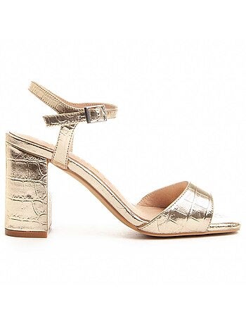 Sandalia Con Tacón Para Mujer. Montevita Sanndal