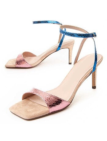 Sandalia Con Tacón Para Mujer. Montevita Sanndal0