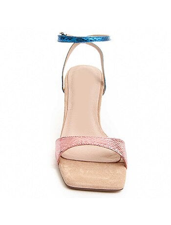 Sandalia Con Tacón Para Mujer. Montevita Sanndal0