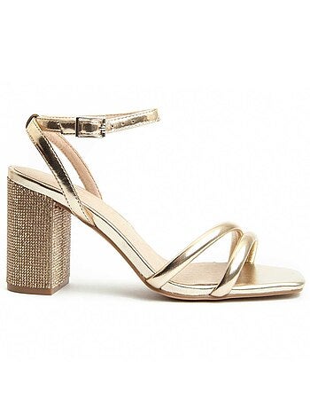 Sandalia Con Tacón Para Mujer. Montevita Sanndarey