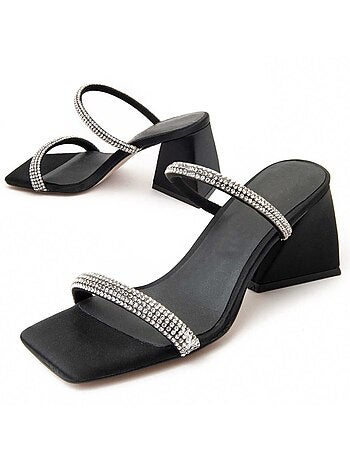 Sandalia Con Tacón Para Mujer. Montevita Sanndarey