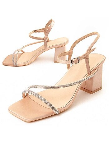 Sandalia Con Tacón Para Mujer. Montevita Sanndarey