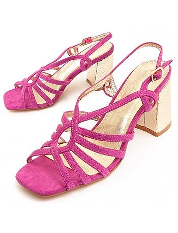 Sandalia Con Tacón Para Mujer. Montevita Sanndarey