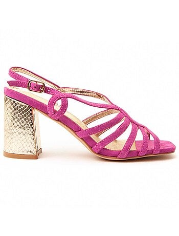 Sandalia Con Tacón Para Mujer. Montevita Sanndarey