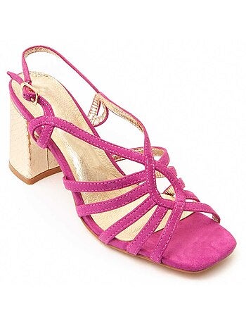 Sandalia Con Tacón Para Mujer. Montevita Sanndarey