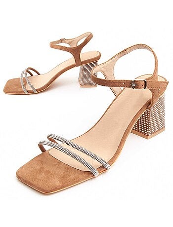 Sandalia Con Tacón Para Mujer. Montevita Sanndarey0