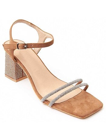 Sandalia Con Tacón Para Mujer. Montevita Sanndarey0