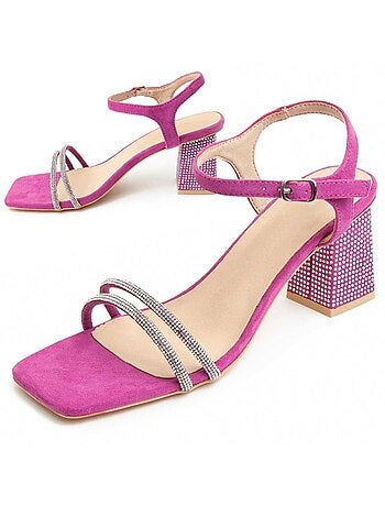 Sandalia Con Tacón Para Mujer. Montevita Sanndarey0