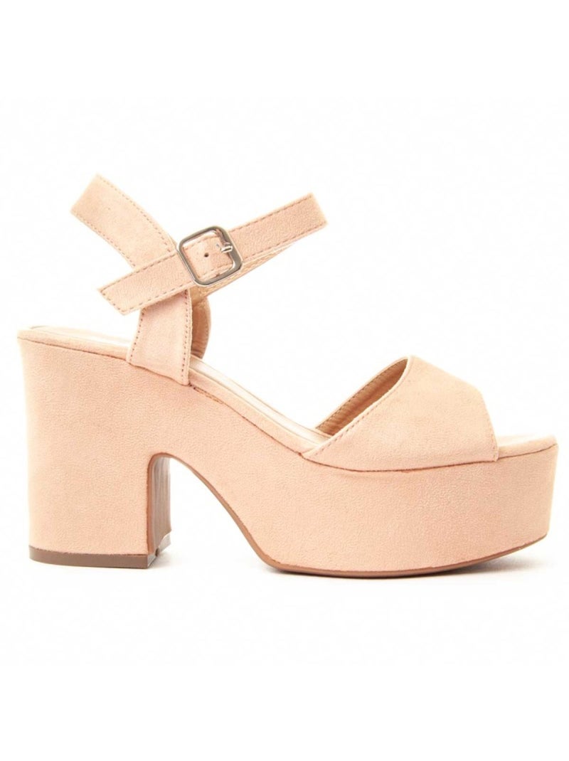 Sandalia Confortables Sintetico Montevita Rosa - Kiabi