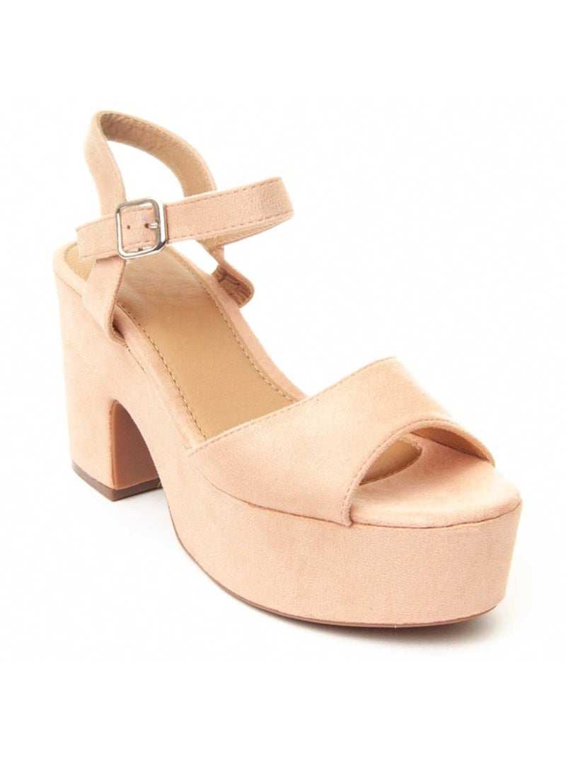 Sandalia Confortables Sintetico Montevita Rosa - Kiabi