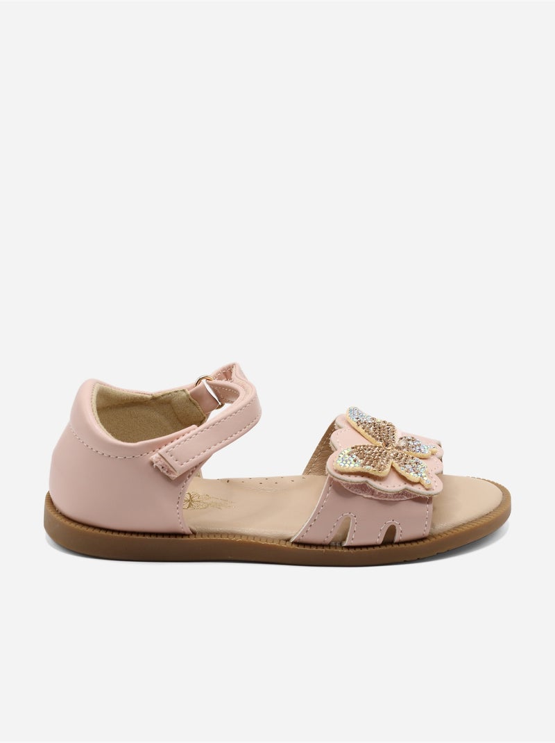 Sandalia correa cruzada Rosa - Kiabi