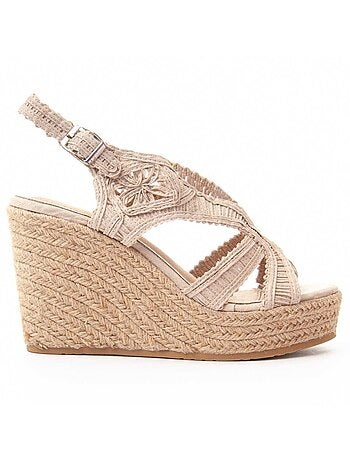 Sandalia Cuña De Esparto Para Mujer Montevita Spartsum0