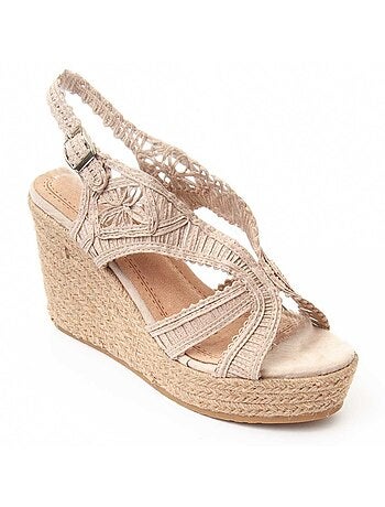 Sandalia Cuña De Esparto Para Mujer Montevita Spartsum0